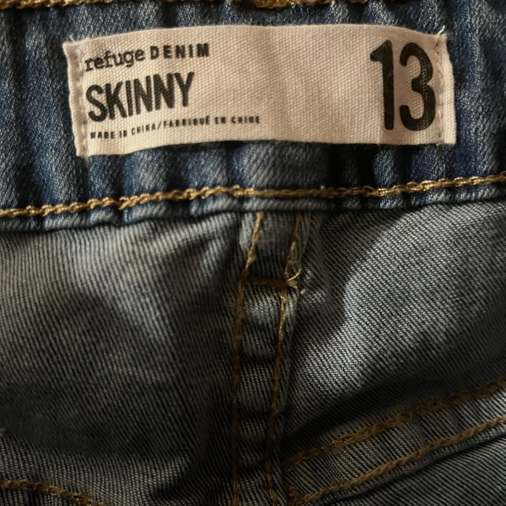 Refuge distressed denim